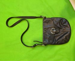 Black Leather Shoulder Bag