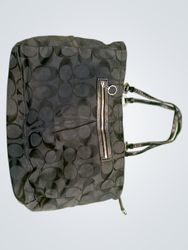 Coach Black Monogram Tote Bag