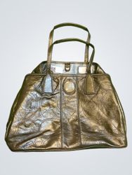 Coach Metallic Leather Hobo Bag