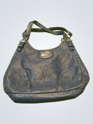 Coach Blue Leather Hobo Bag