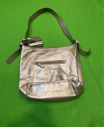 Coach Metallic Leather Shoulder Bag