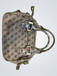 Guess Monogram Satchel Handbag
