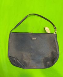 Guess Navy Blue Leather Shoulder Bag