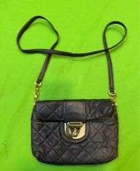Calvin Klein Black Quilted Crossbody Bag
