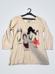 Cache Cache Langarm-Grafik-T-Shirt