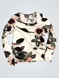 MORE & MORE Floral Print Langarmshirt