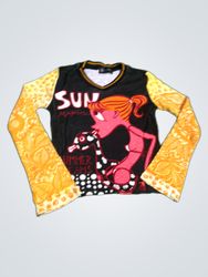 Copeline "SUN Magazine SUMMER TIME" Graphic Long S..