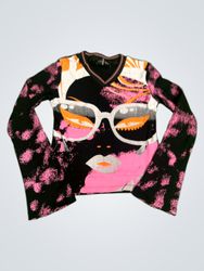 Copeline Graphic Print Long Sleeve Top