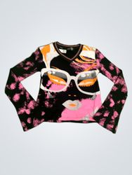 Copeline graphic print long sleeve top
