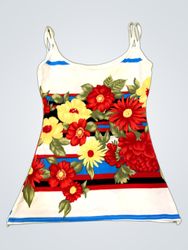 Blumenmuster Tanktop