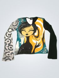 Copeline Long Sleeve Graphic Top