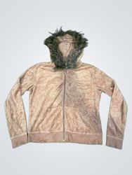 Upcycled Juicy Couture Velour Hoodie