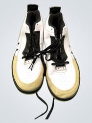 Jordan Retro 4 White Gold Black Sneakers