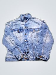 Denim Jacket with Embroidered Back