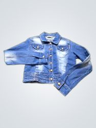 Siote Jeans Denim Jacket with Rhinestone Embellish..