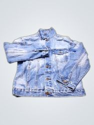 Mystery Jane Denim Jacket with Embroidered Back Pa..