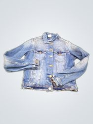 ZARA BASIC DEPT DENIM jacket with rhinestones
