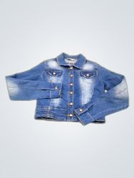 Sixtie Jeans Denim Jacket with Rhinestone Embellis..