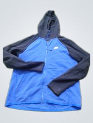 Nike Blue and Black Full Zip Hoodie