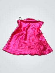 Robe nuisette en satin rouge