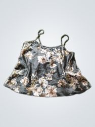 Gray floral camisole
