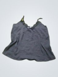 Black camisole with lace trim