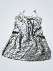 Satin Slip Dress with Floral Print