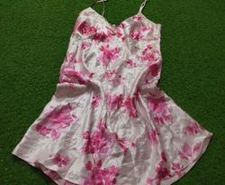 Satin Floral Nightgown