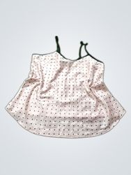 Camisole à pois roses