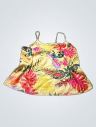 Yellow Floral Print Cami Top