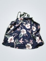 Canotta con stampa floreale color navy
