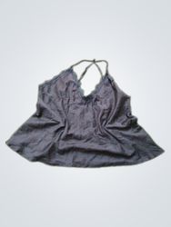Secret Possessions Black Lace Trim Cami Top