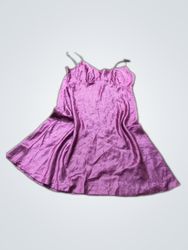 Purple slip dress