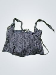 Black Corset Top with Lace-up Front