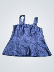 Navy camisole with lace straps