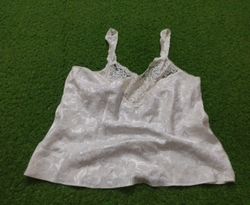 White Camisole with Lace Trim