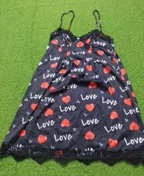 CHICME Love Heart Print Slip Dress