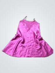Intimates Purple Satin Slip Dress