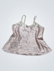 Pink satin camisole