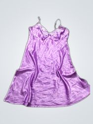 Purple Satin Nightgown