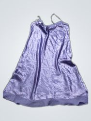Vestito slip in raso viola