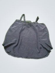 Caraco à bretelles en dentelle noire