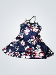 Blue Floral Print Nightgown
