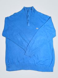 Lacoste Mock Neck Button Sweater