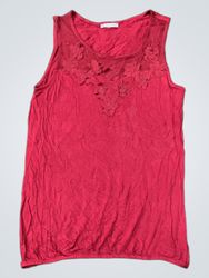 Orsay Red Floral Lace Cami Top