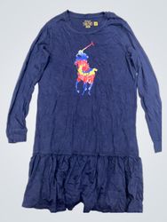 Polo Ralph Lauren Long Sleeve Ruffle Hem Dress
