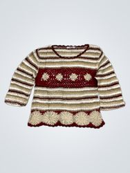 S.Oliver Crochet Striped Sweater