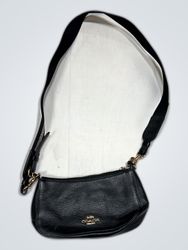 Coach Black Leather Small Crossbody Bag