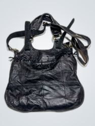 Dolce & Gabbana Black Leather Quilted Tote Bag