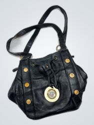 Versace Black Leather Handbag